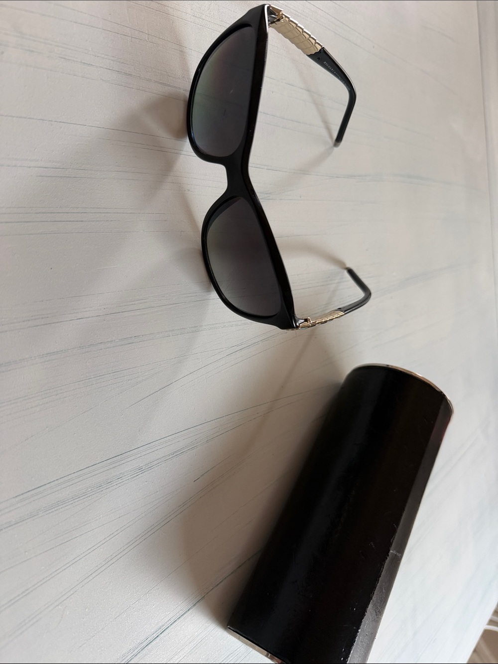 Bulgari Black Sunglasses with Green and Light Blue Enamel Accents